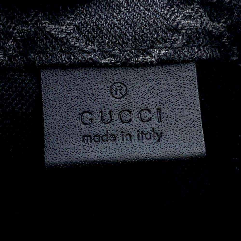 GUCCI Ophidia Medium Tote Black772183 GGDenim Leather