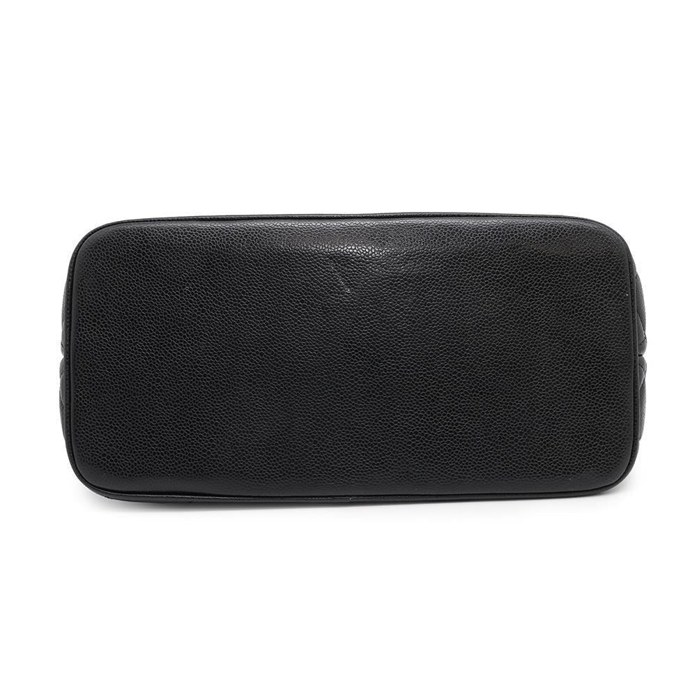 CHANEL Medallion Tote BlackA01804 Caviar Leather