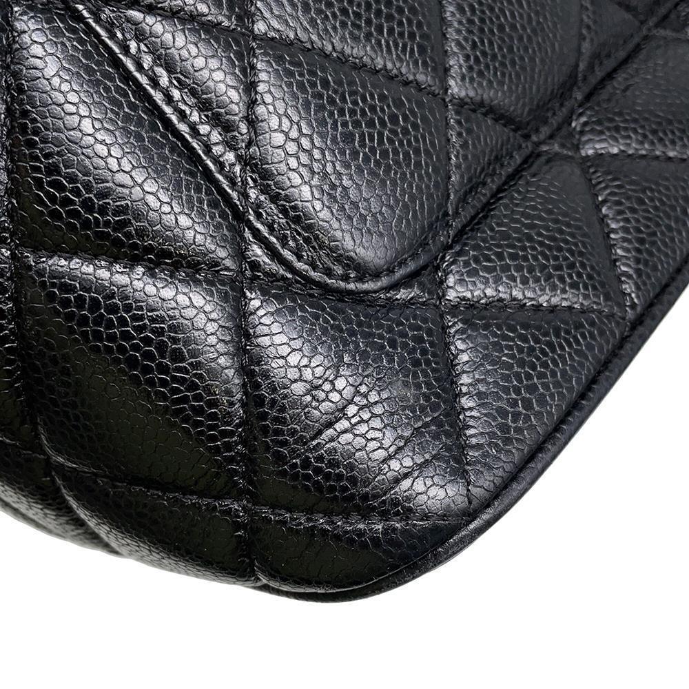 CHANEL Medallion Tote BlackA01804 Caviar Leather