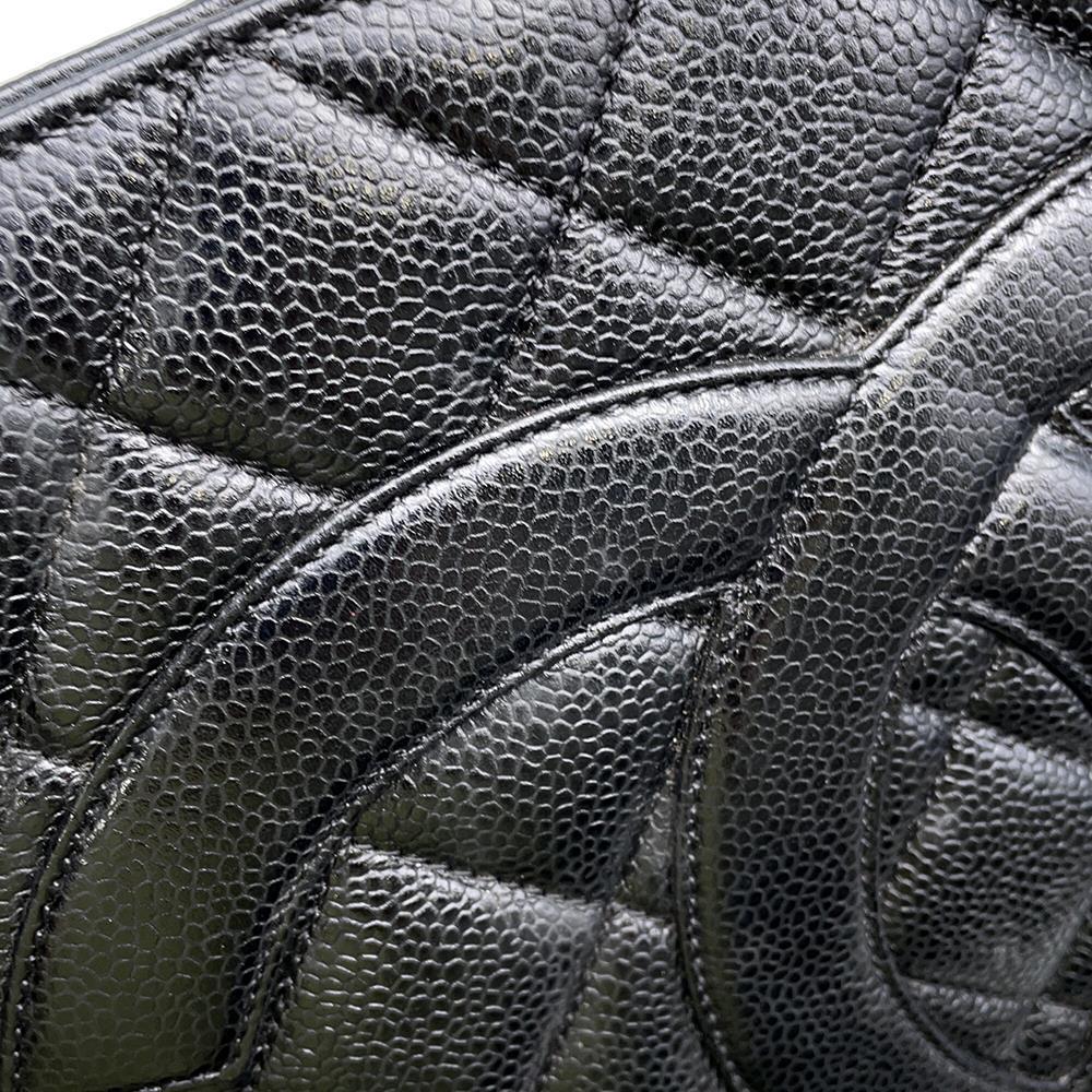 CHANEL Medallion Tote BlackA01804 Caviar Leather