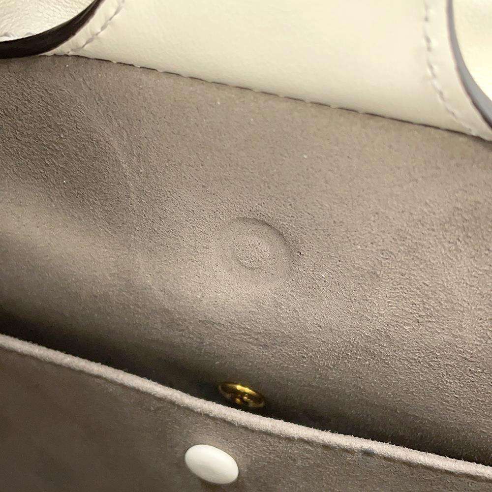 FENDI Flip Small White8BT306 Leather