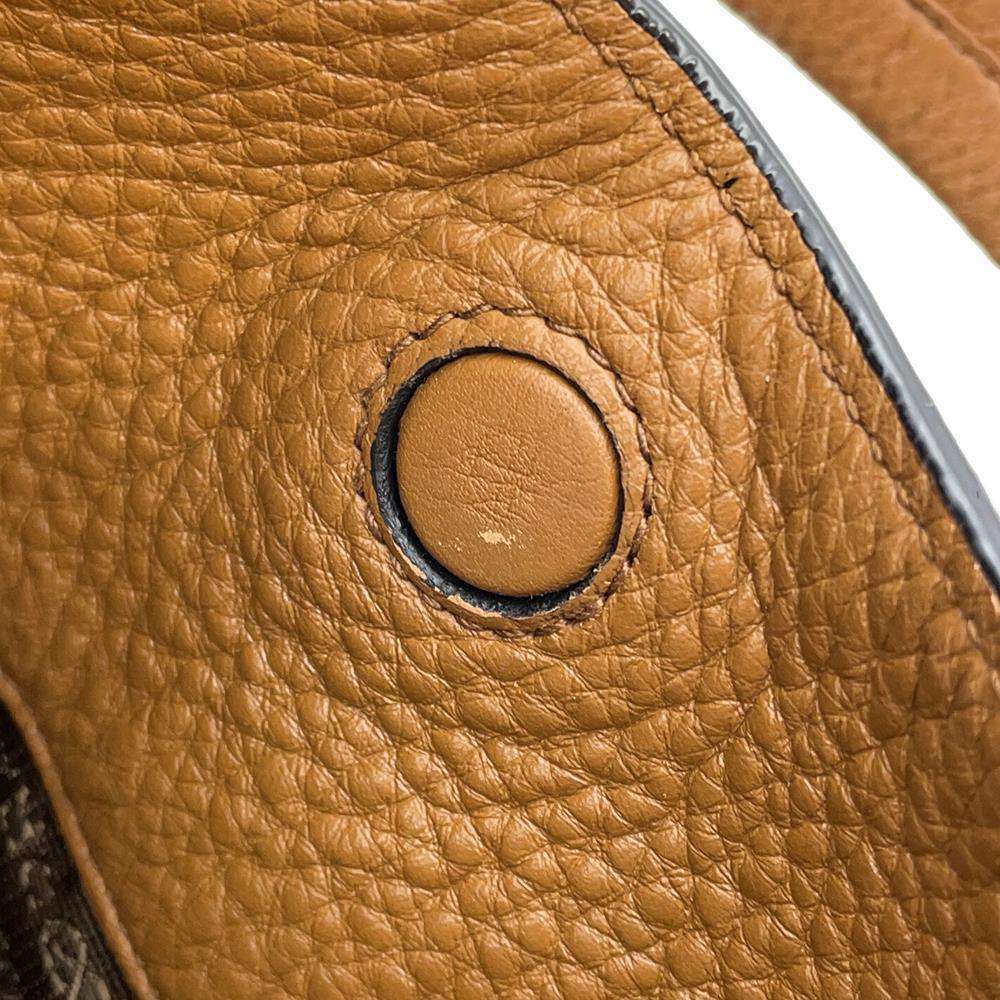 PRADA Logo One Shoulder Bag Brown1BC051 Leather