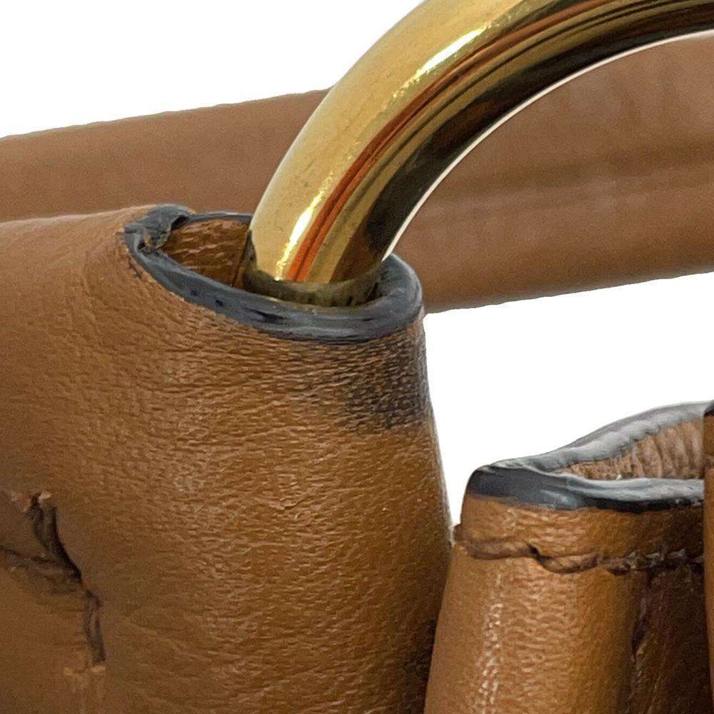 PRADA Logo One Shoulder Bag Brown1BC051 Leather