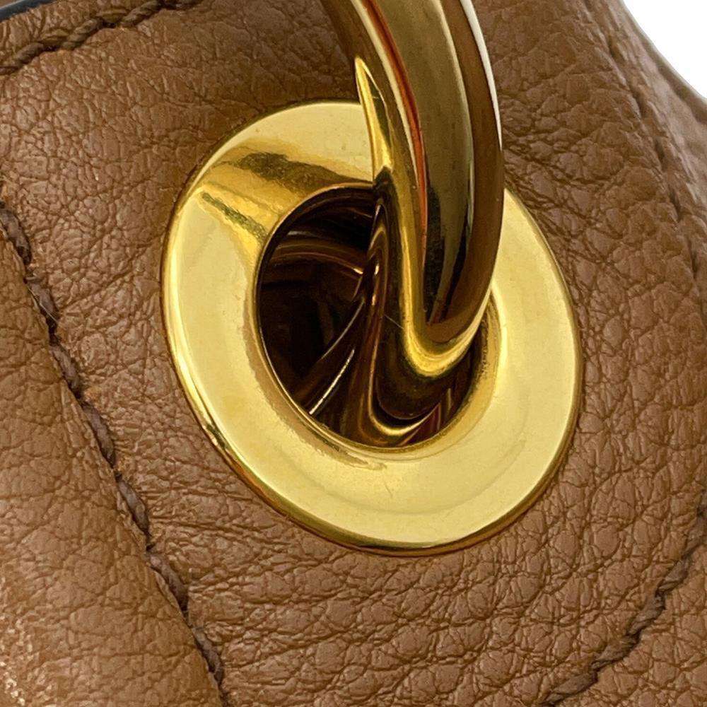 PRADA Logo One Shoulder Bag Brown1BC051 Leather