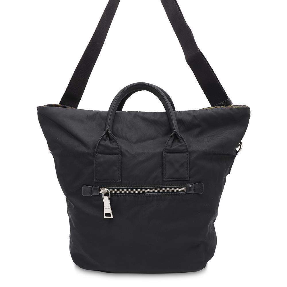 PRADA Camouflage 2WAY Handbag Black/GreenBR4521 Nylon