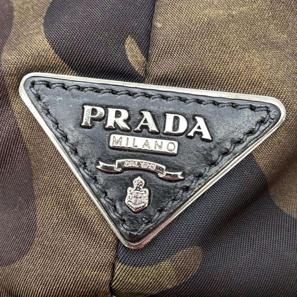 PRADA Camouflage 2WAY Handbag Black/GreenBR4521 Nylon