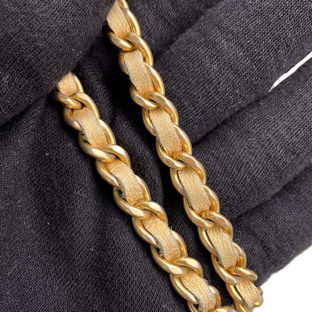 CHANEL Chevron ChainShoulder Bag Black/GoldA90807 Lambskin