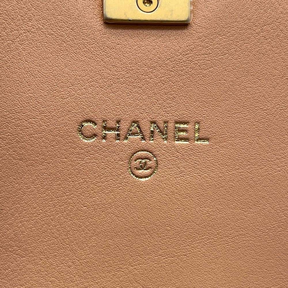 CHANEL Matelasse Mini Chain Shoulder Bag PinkAP2344 Lambskin