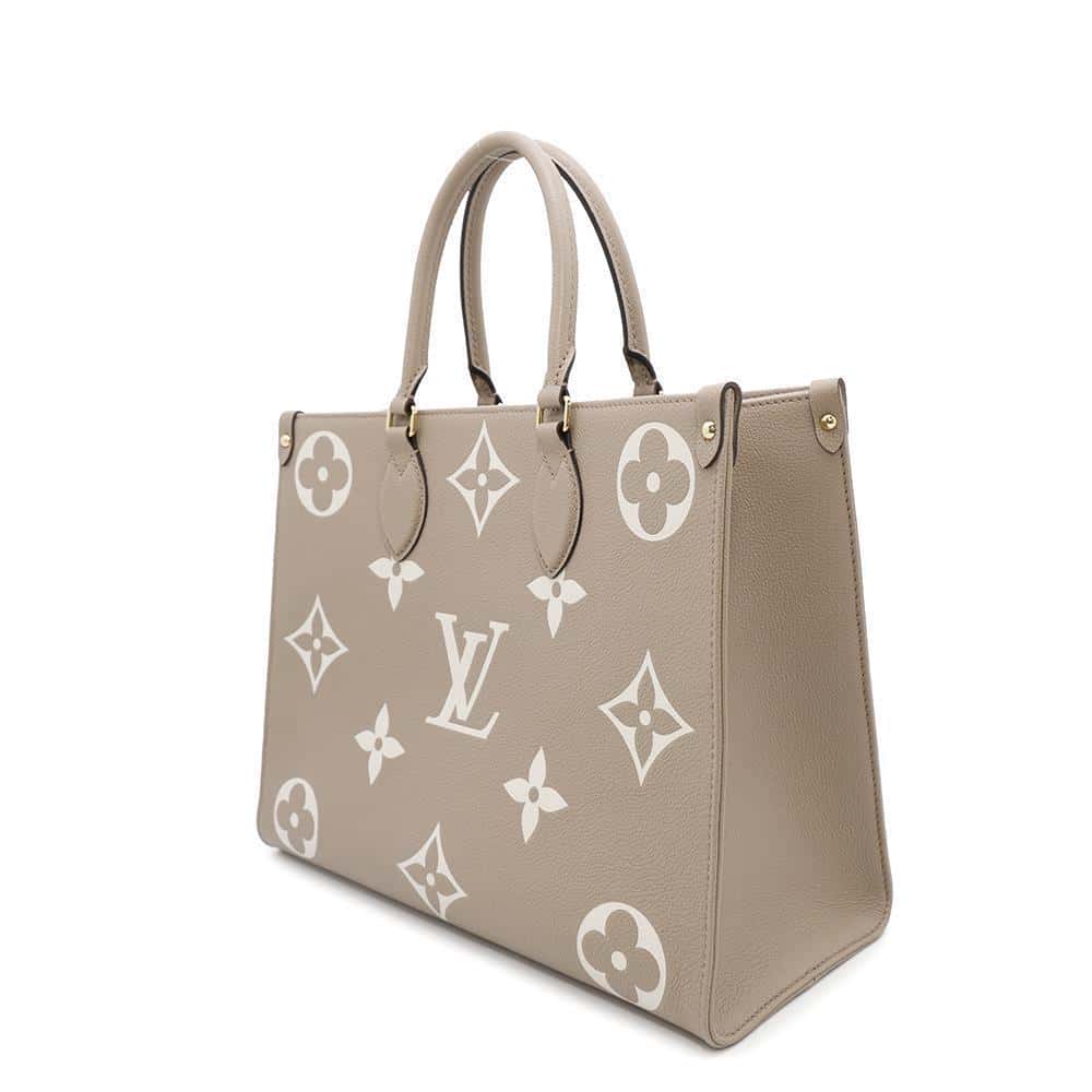 LOUIS VUITTON Onthego Tourterelle/ClaimM45494 Monogram Empreinte Leather Size MM