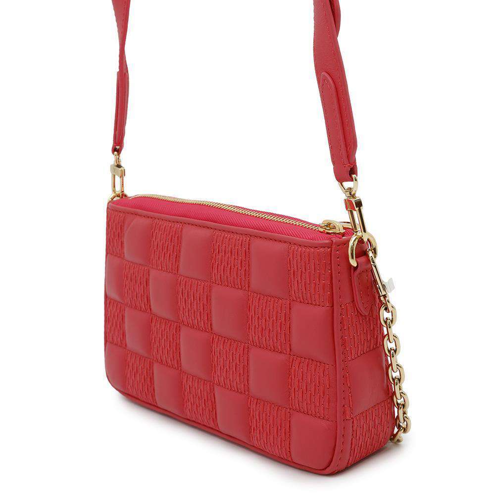 LOUIS VUITTON Pochette・Troka RoseM59049 Lambskin Damier Pattern