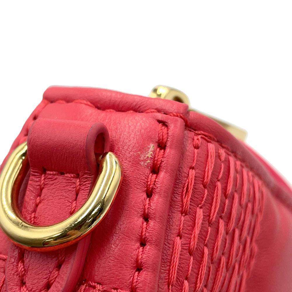 LOUIS VUITTON Pochette・Troka RoseM59049 Lambskin Damier Pattern
