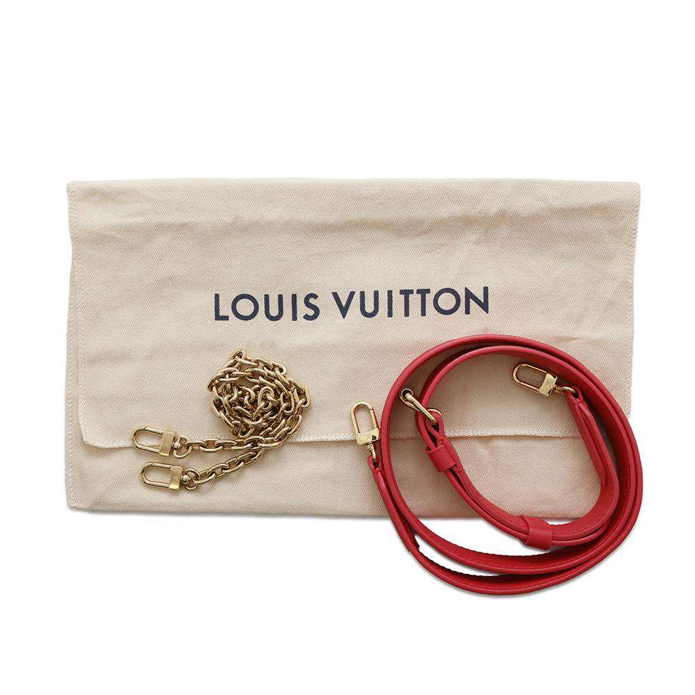 LOUIS VUITTON Pochette・Troka RoseM59049 Lambskin Damier Pattern