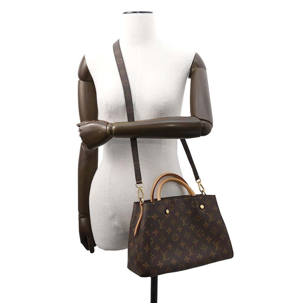LOUIS VUITTON Montaigne BordeauxM41055 Monogram Size BB