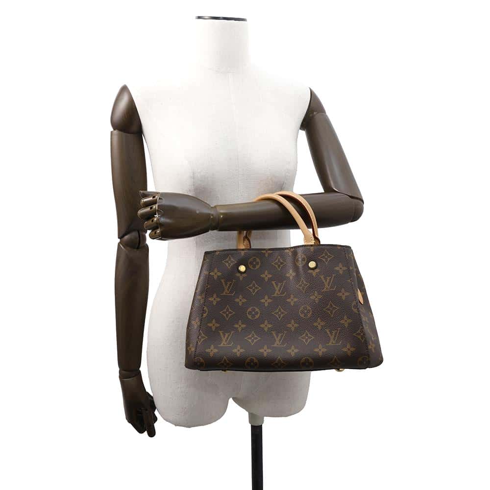 LOUIS VUITTON Montaigne BordeauxM41055 Monogram Size BB