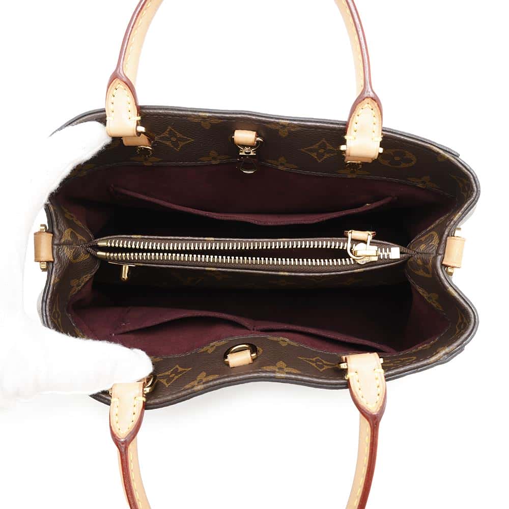 LOUIS VUITTON Montaigne BordeauxM41055 Monogram Size BB
