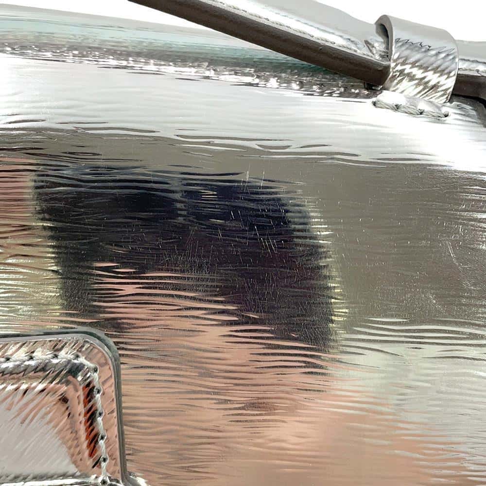 LOUIS VUITTON Monceau Distorted Shoulder Bag SilverM23103 Leather