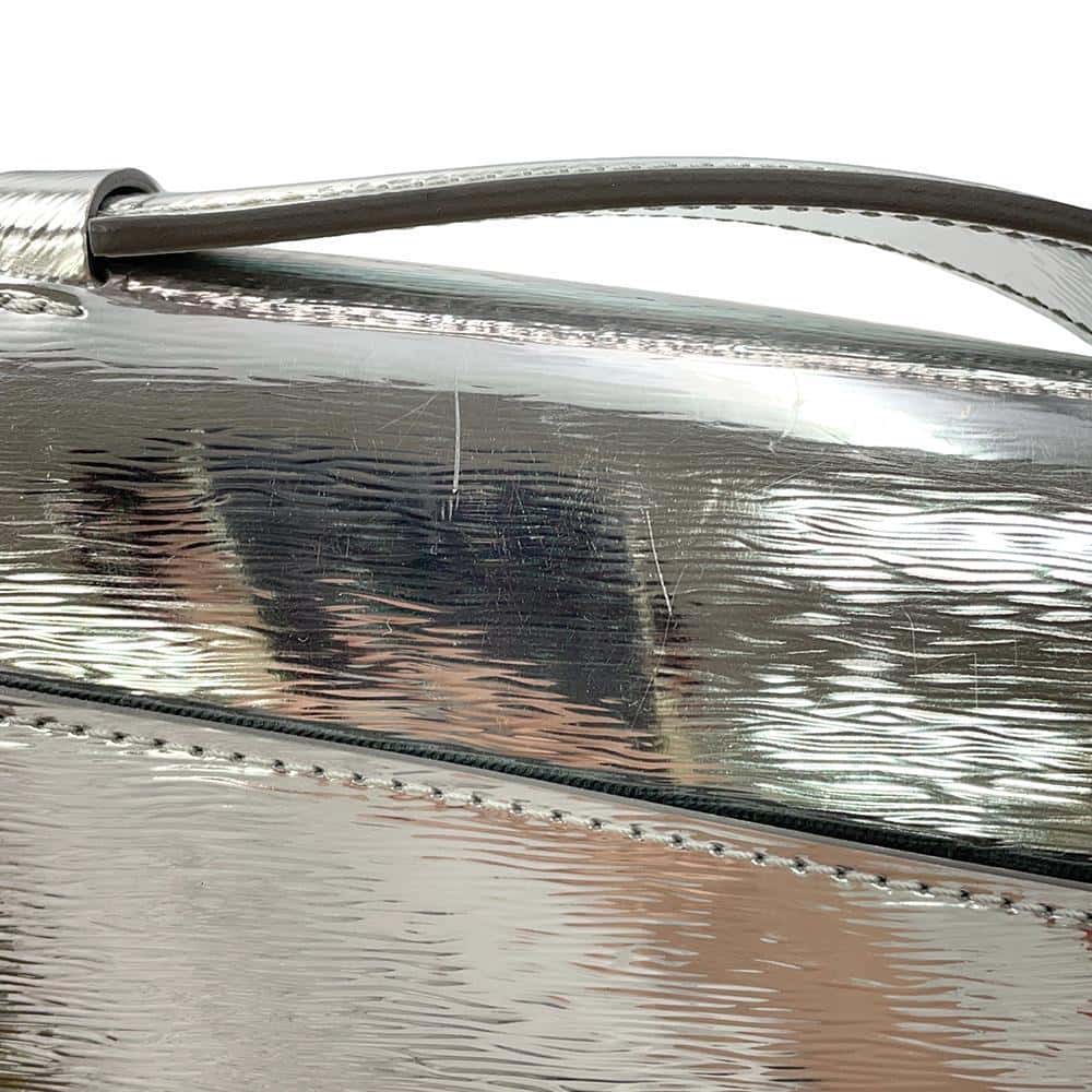 LOUIS VUITTON Monceau Distorted Shoulder Bag SilverM23103 Leather