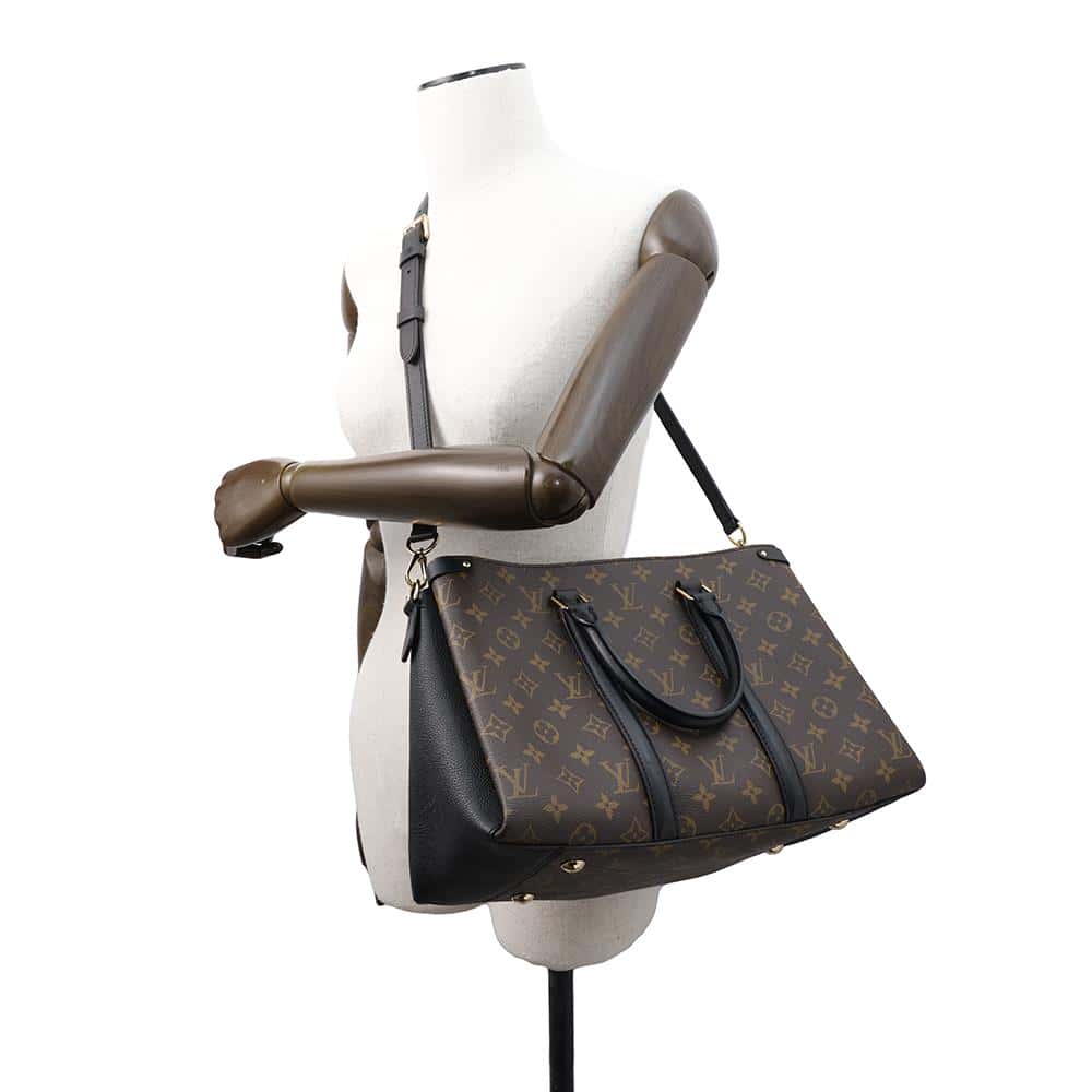LOUIS VUITTON Soufflot NV NoirM44817 Monogram Size MM