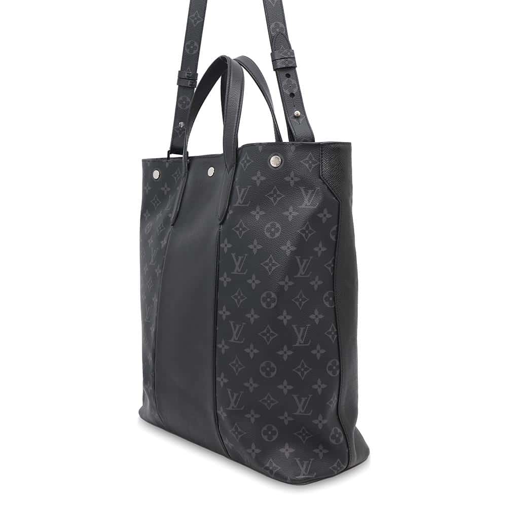 LOUIS VUITTON City tote NoirM30431 Monogram Eclipse Taiga Leather