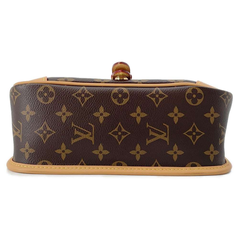 LOUIS VUITTON Diane NM BrownM46317 Monogram Shearling Size PM