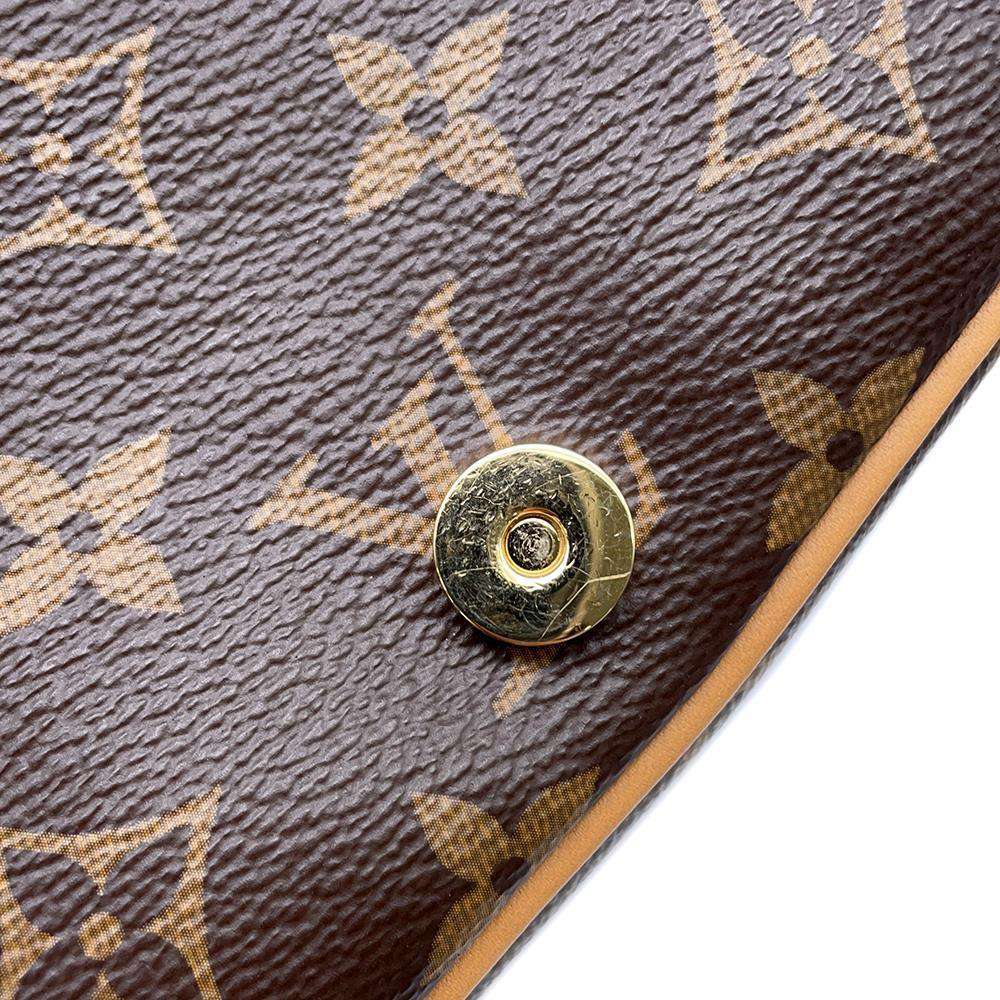 LOUIS VUITTON Diane NM BrownM46317 Monogram Shearling Size PM