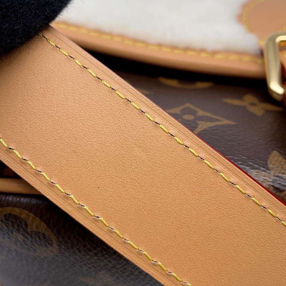 LOUIS VUITTON Diane NM BrownM46317 Monogram Shearling Size PM