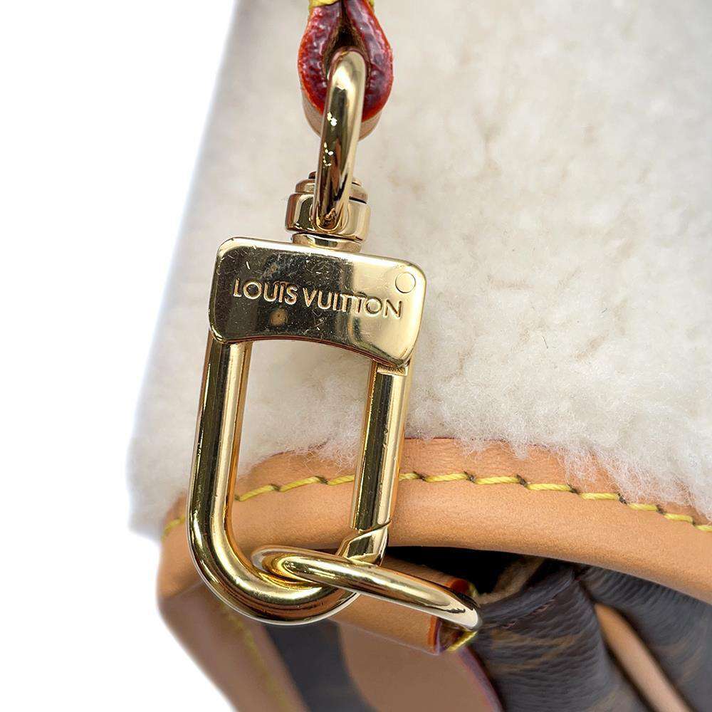 LOUIS VUITTON Diane NM BrownM46317 Monogram Shearling Size PM