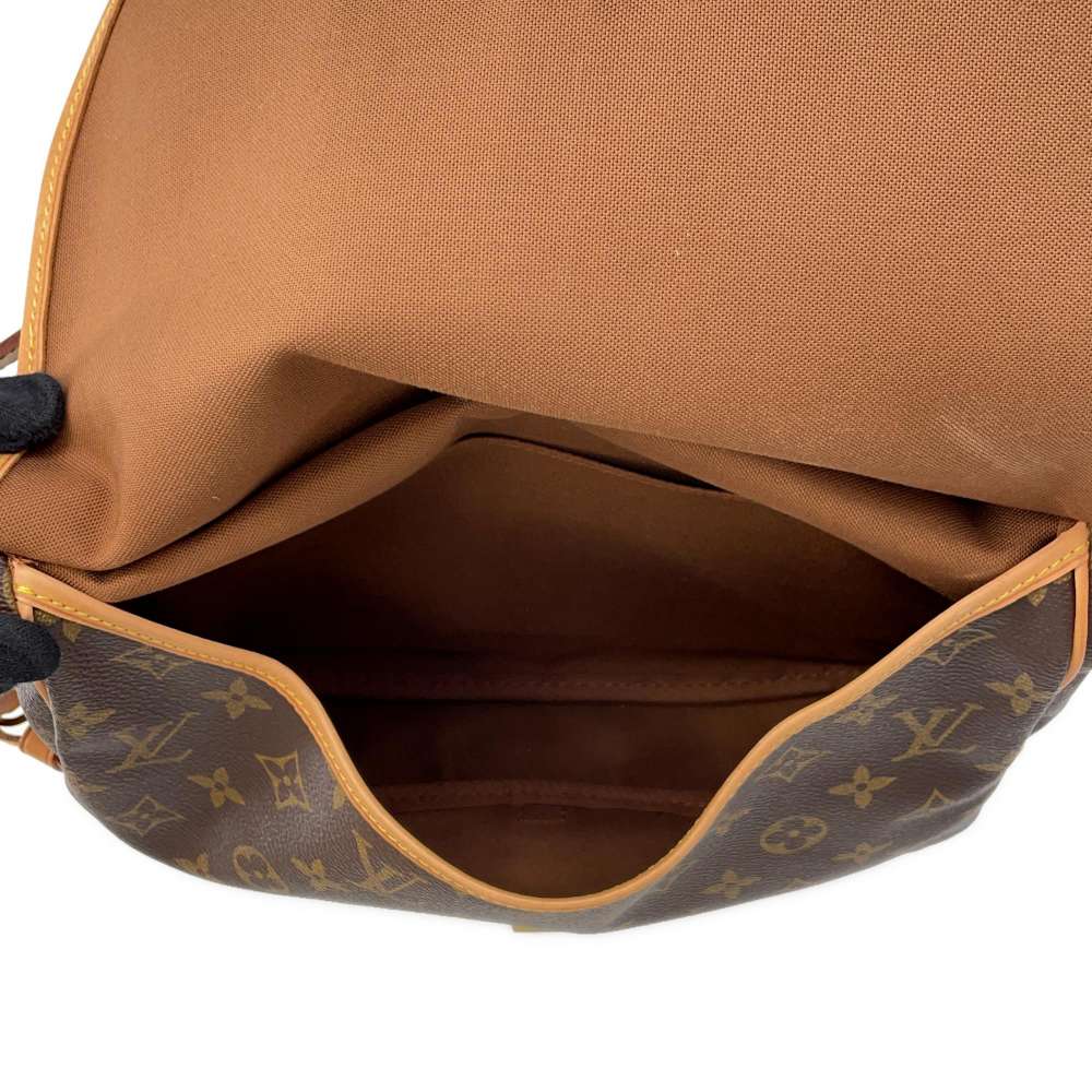 LOUIS VUITTON Saumur BrownM42256 Monogram Size 30