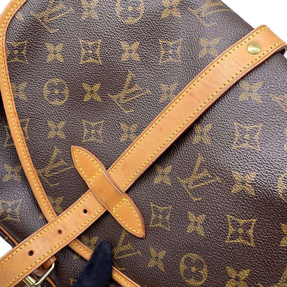 LOUIS VUITTON Saumur BrownM42256 Monogram Size 30