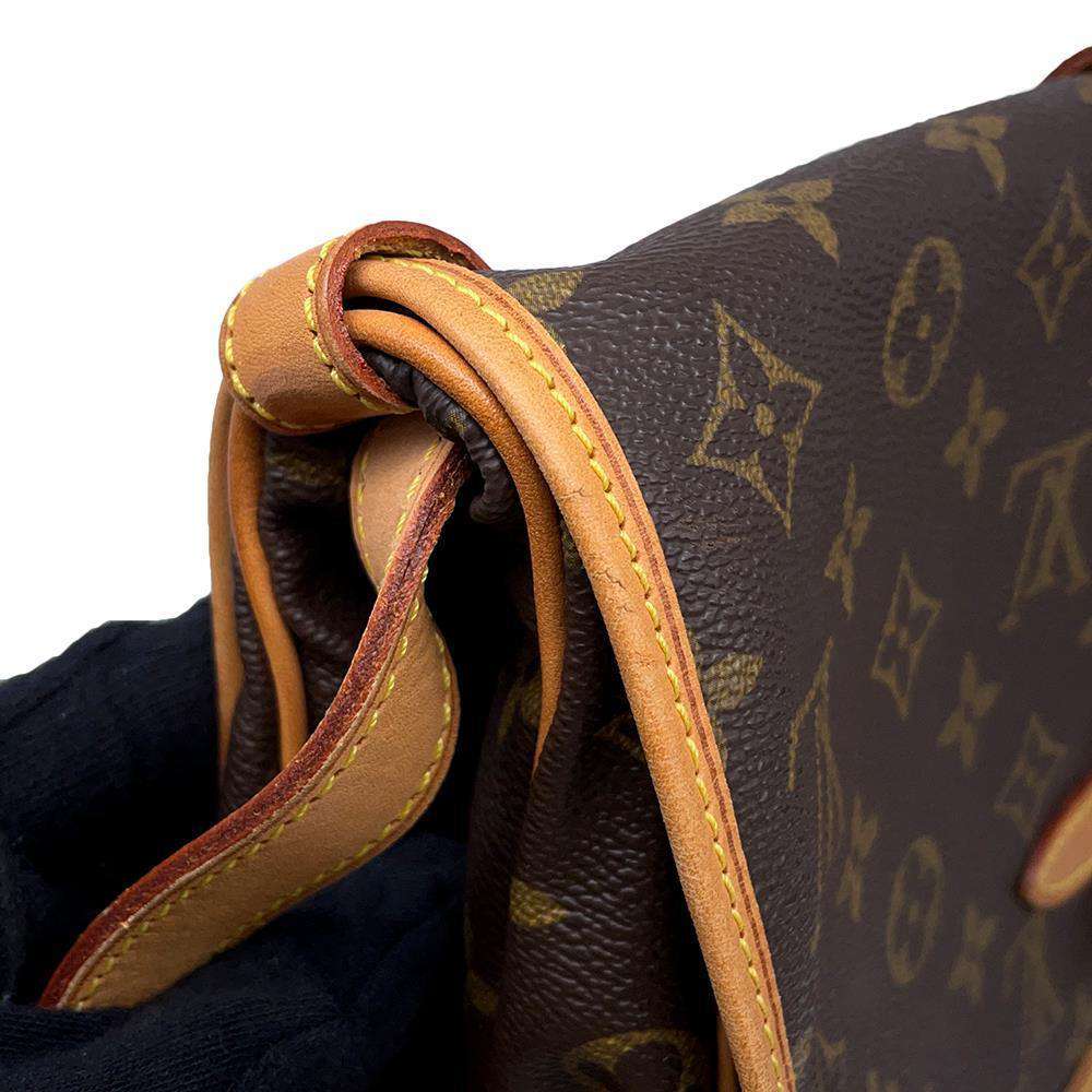 LOUIS VUITTON Saumur BrownM42256 Monogram Size 30