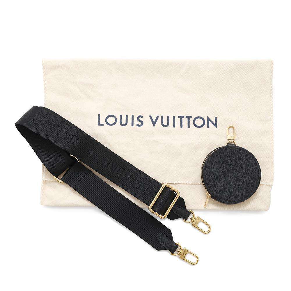 LOUIS VUITTON Papillon Noir/ BeigeM45980 Bicolor Monogram Empreinte Leather Size BB