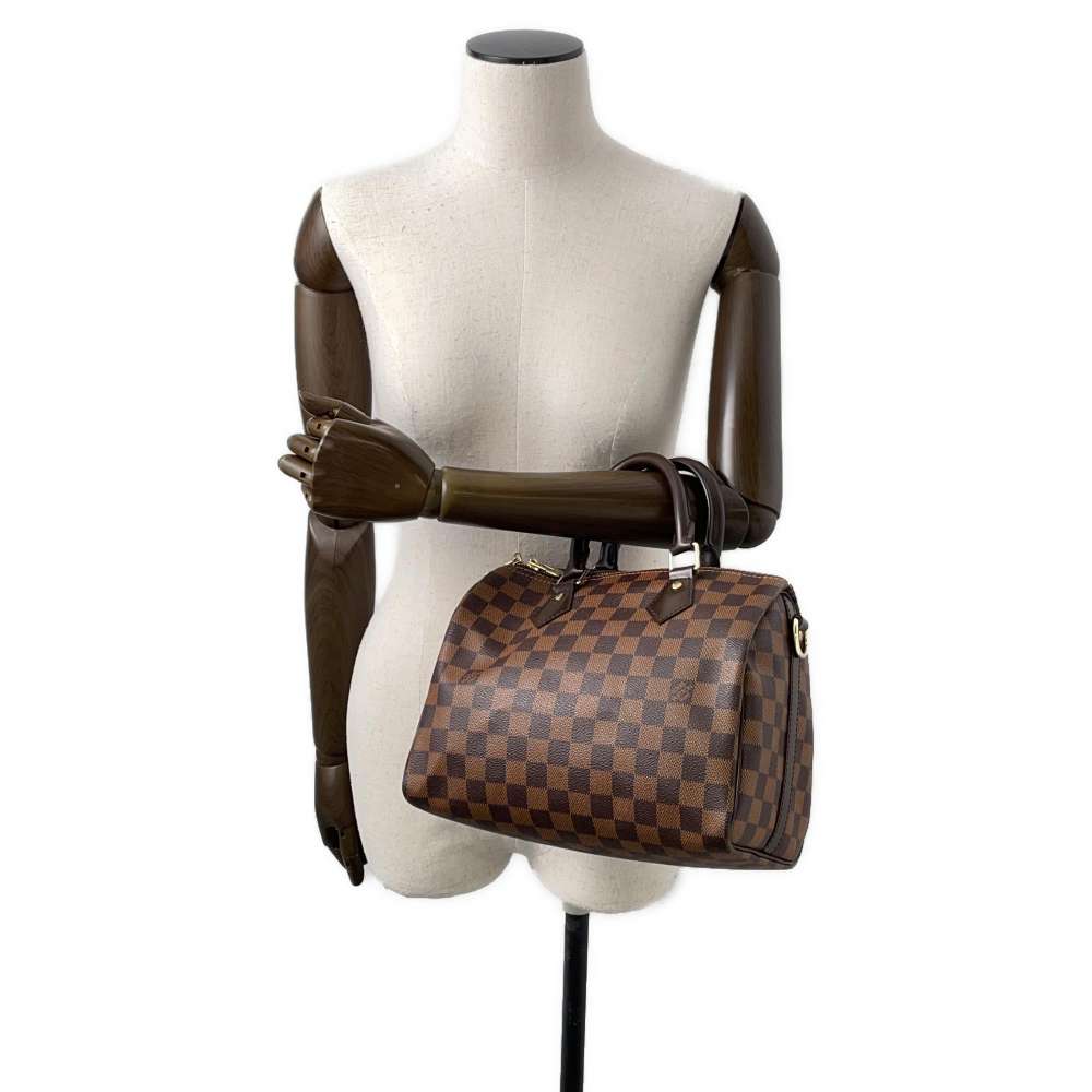 LOUIS VUITTON Speedy Bandouliere RedM41368 Damier Size 25