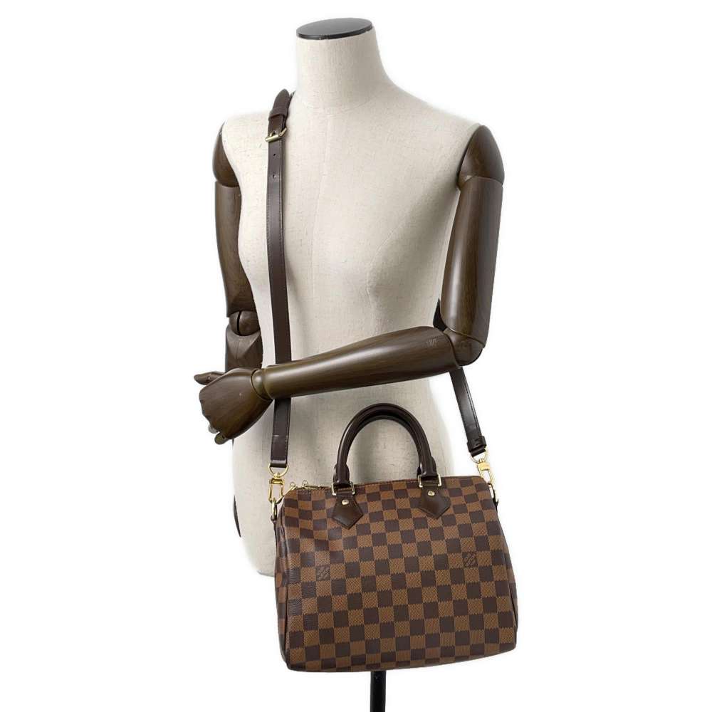 LOUIS VUITTON Speedy Bandouliere RedM41368 Damier Size 25