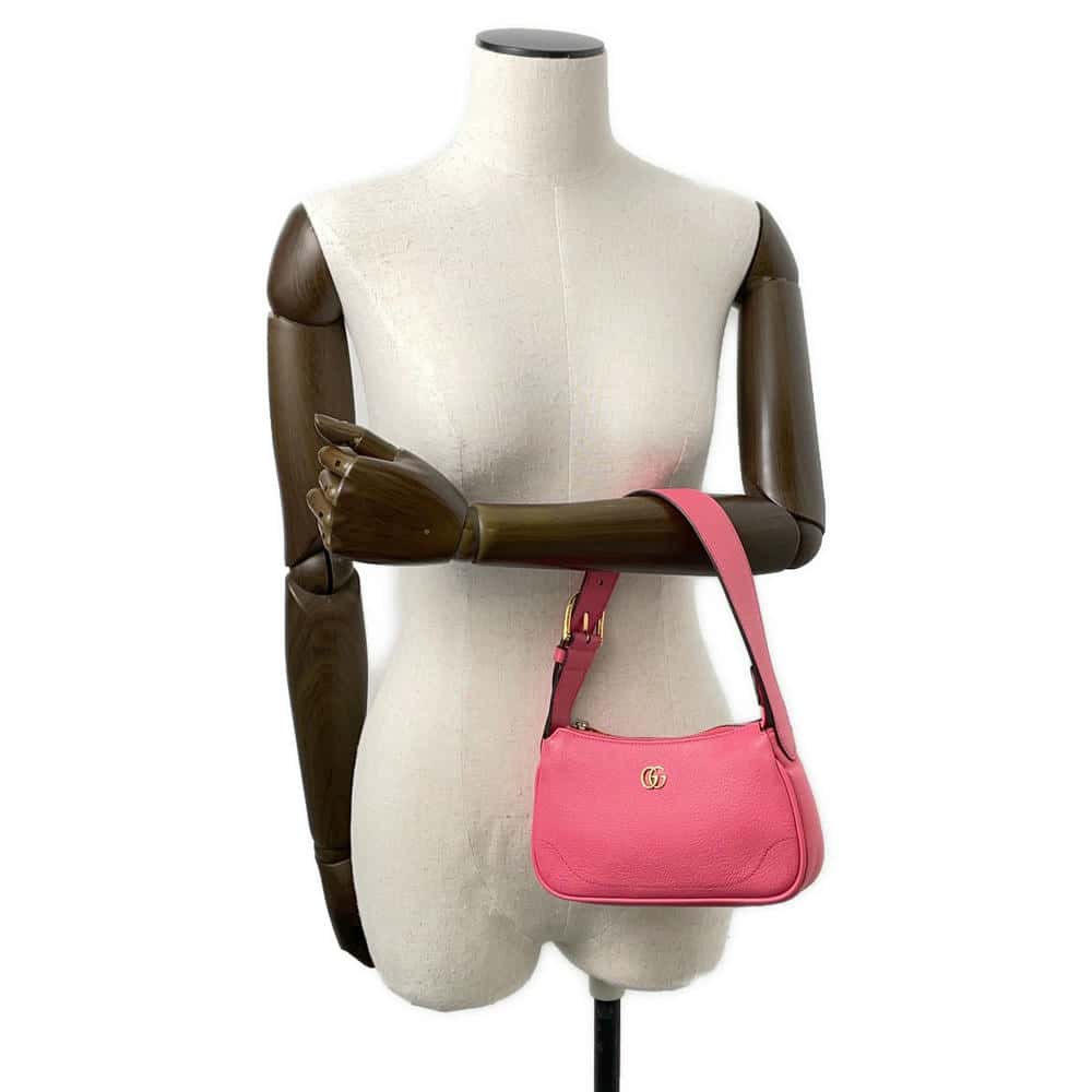 GUCCI GG Marmont Aphrodite Shoulder Pink739076 Leather Size Mini