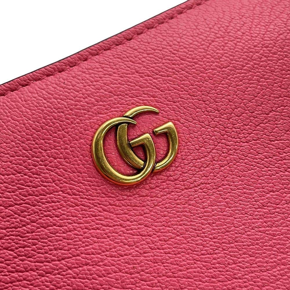 GUCCI GG Marmont Aphrodite Shoulder Pink739076 Leather Size Mini