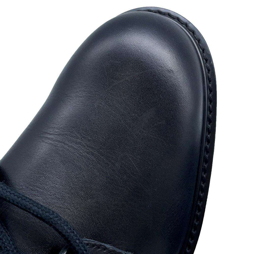 LOUIS VUITTON Oberkampf Line Short Boots Noir Leather Size 6 1/2