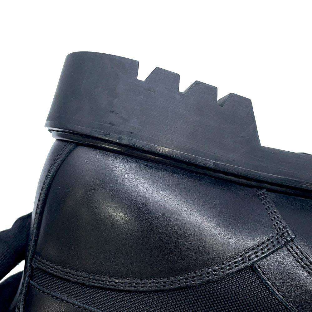 LOUIS VUITTON Oberkampf Line Short Boots Noir Leather Size 6 1/2