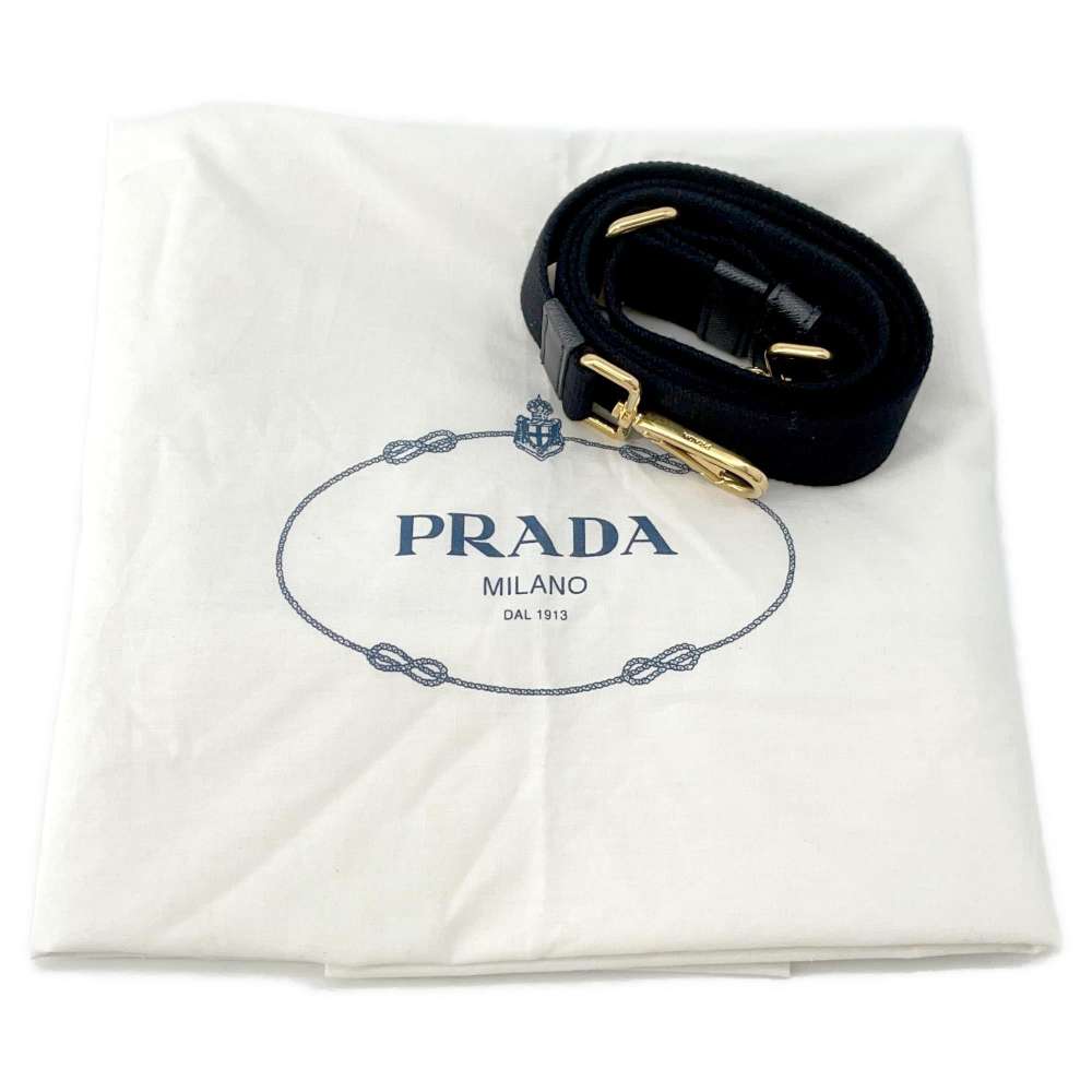 PRADA Canapa 2WAY tote BlackBN2642 Canvas