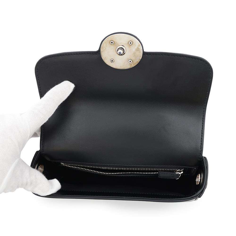 GUCCI Petit GG 2way Shoulder Bag Black739722 Leather