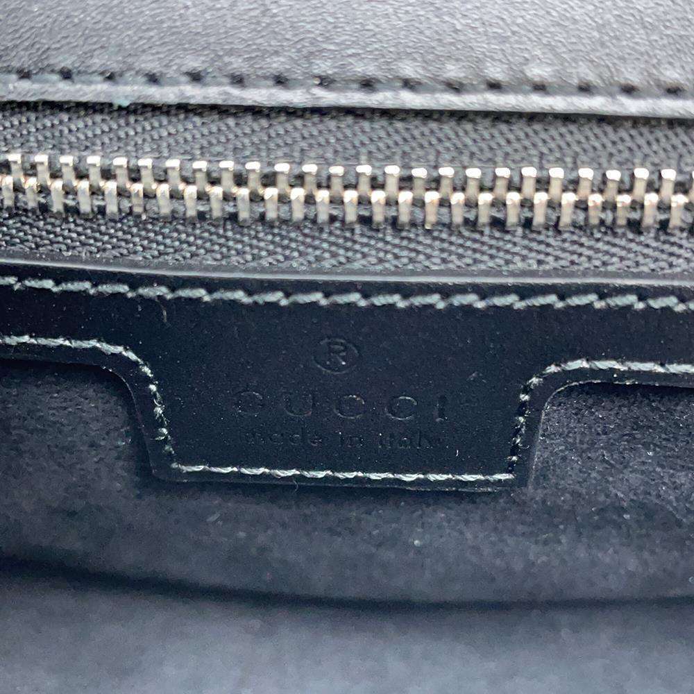 GUCCI Petit GG 2way Shoulder Bag Black739722 Leather