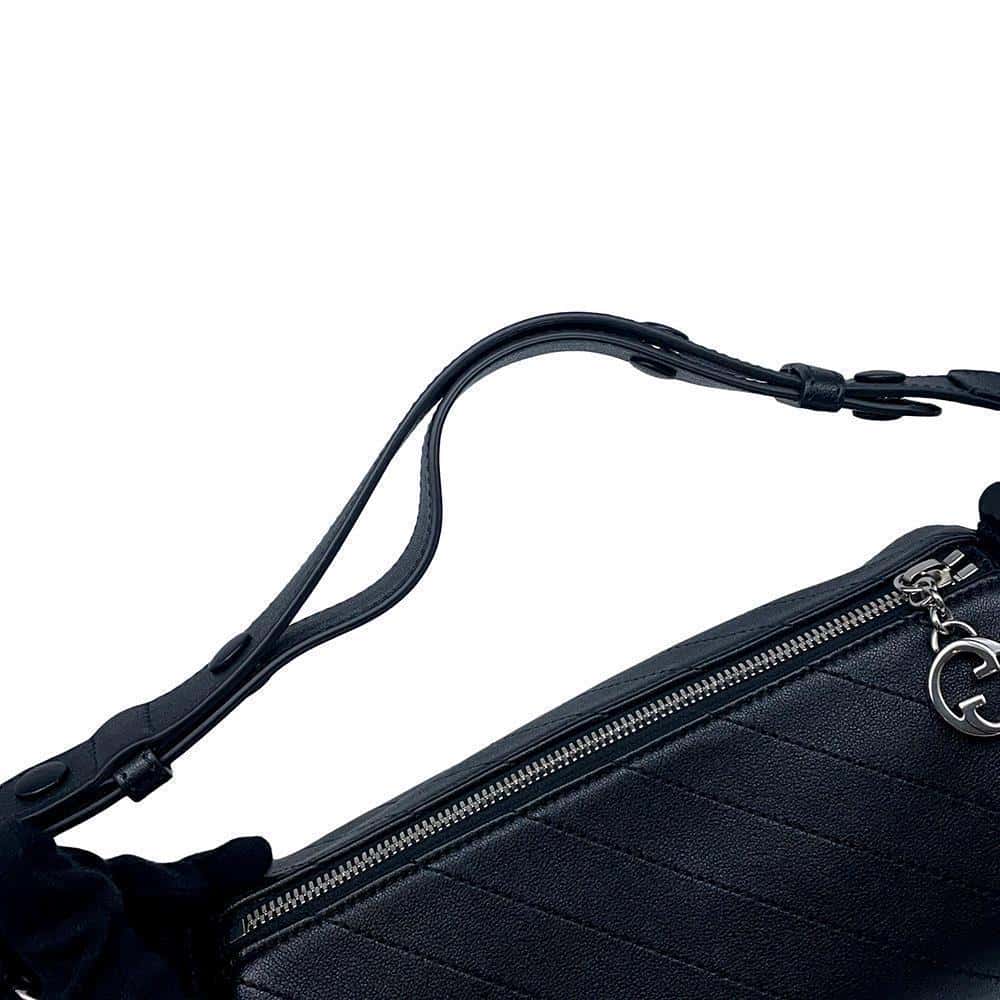 GUCCI Blondie Shoulder Bag Black760169 Leather Size Small