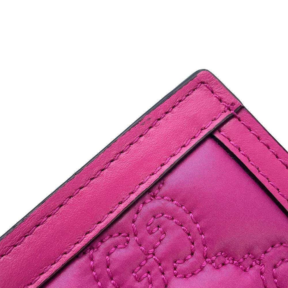 GUCCI GG Marmont Quilted 2wayShoulder Bag Pink723777 Nylon Leather