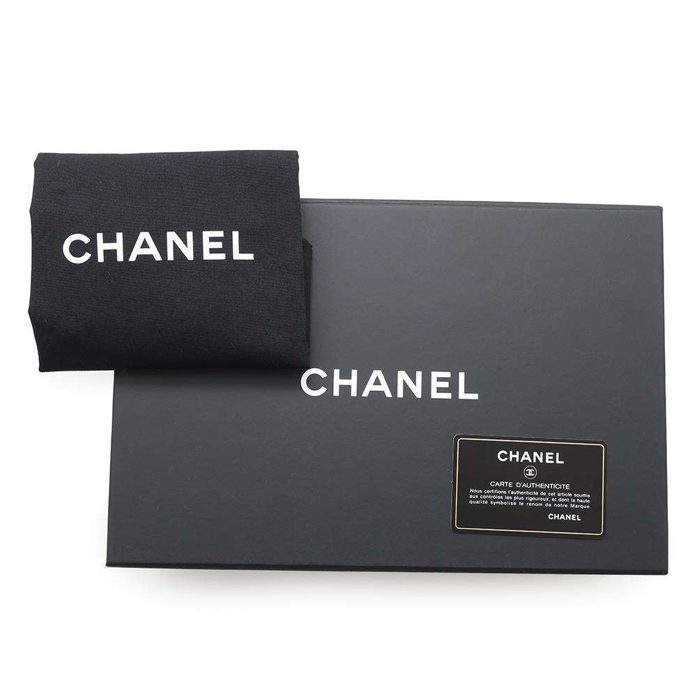 CHANEL Matelasse ChainShoulder Bag Navy Tweed Lambskin