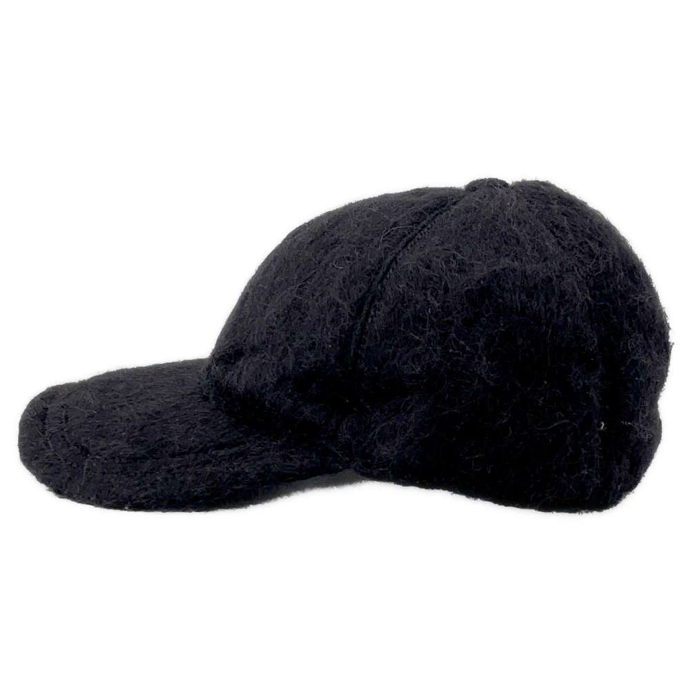GUCCI Petite GG Marmont Baseball Cap Size M Black729349 Mohair
