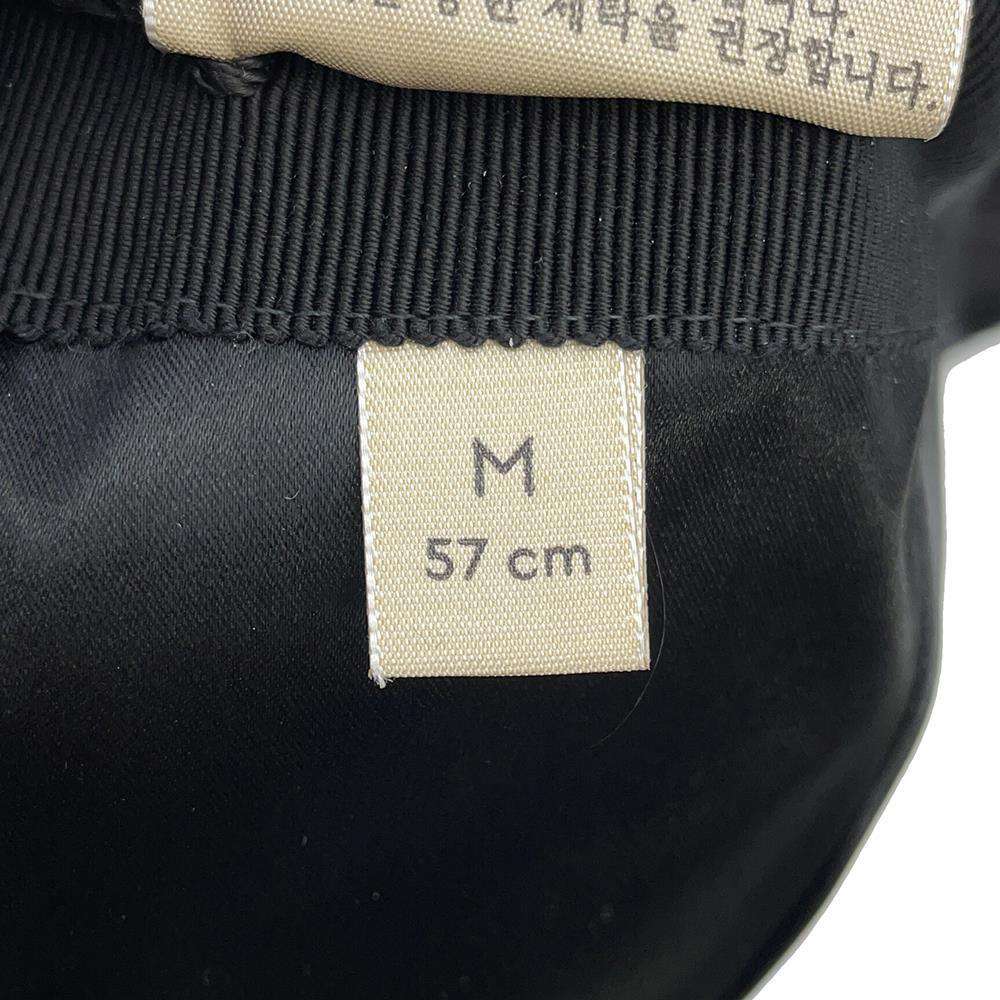 GUCCI Petite GG Marmont Baseball Cap Size M Black729349 Mohair