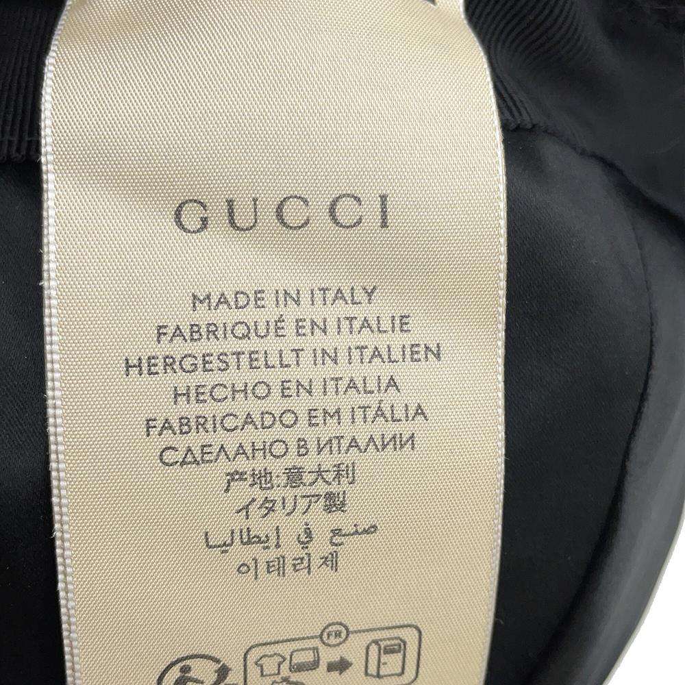 GUCCI Petite GG Marmont Baseball Cap Size M Black729349 Mohair