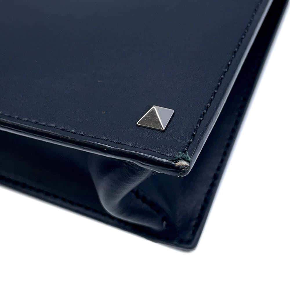 Valentino Garavani VLTN Clutch Bag BlackWY2B0692WJW0NI Leather