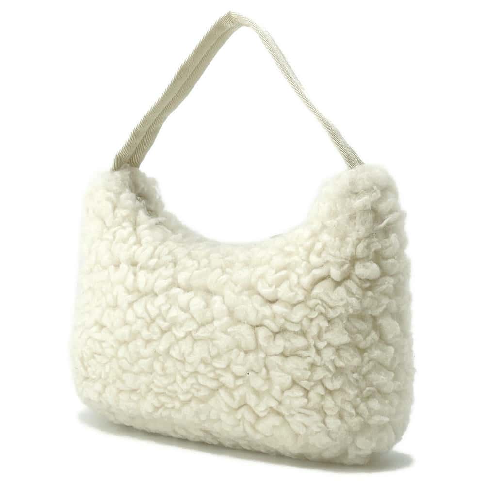 PRADA Shoulder Bag White1NE515 Wool