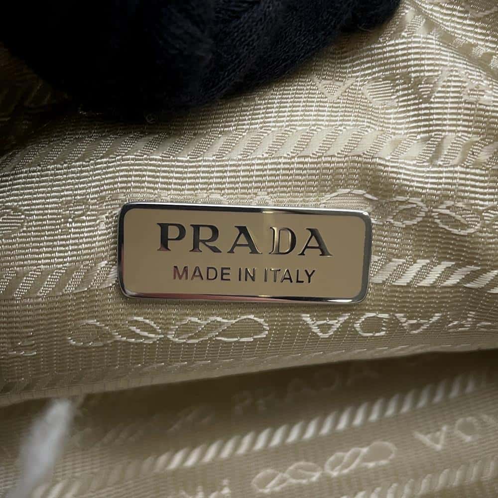 PRADA Shoulder Bag White1NE515 Wool
