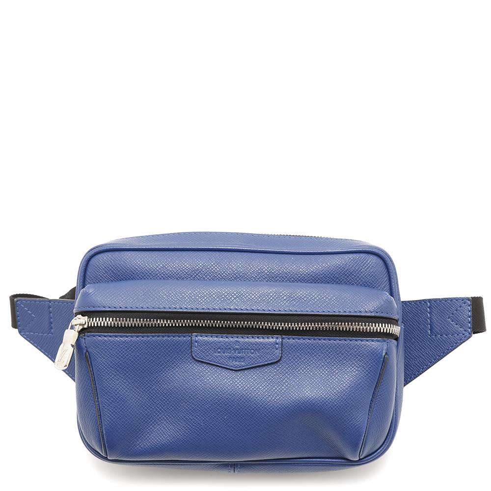 LOUIS VUITTON Bumbag / Outdoor CobaltM33455 Taiga Leather